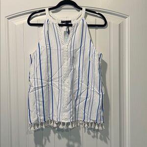 C. Luce White Top with Blue Accents